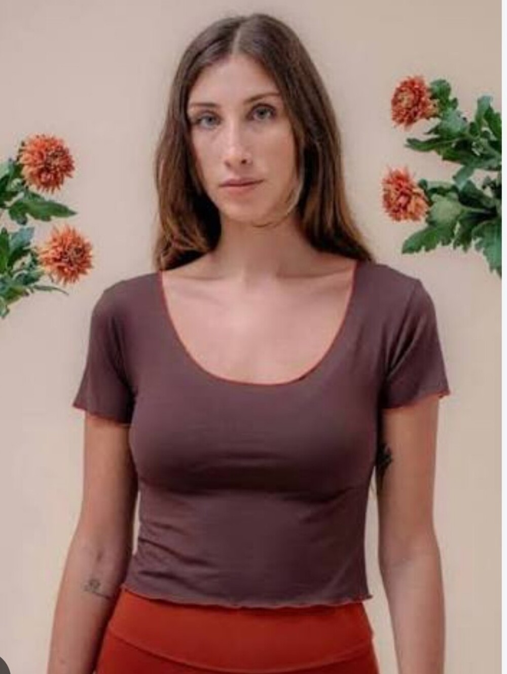 Indigo Luna Moon Tee In Carob And Spice- Discontinued
